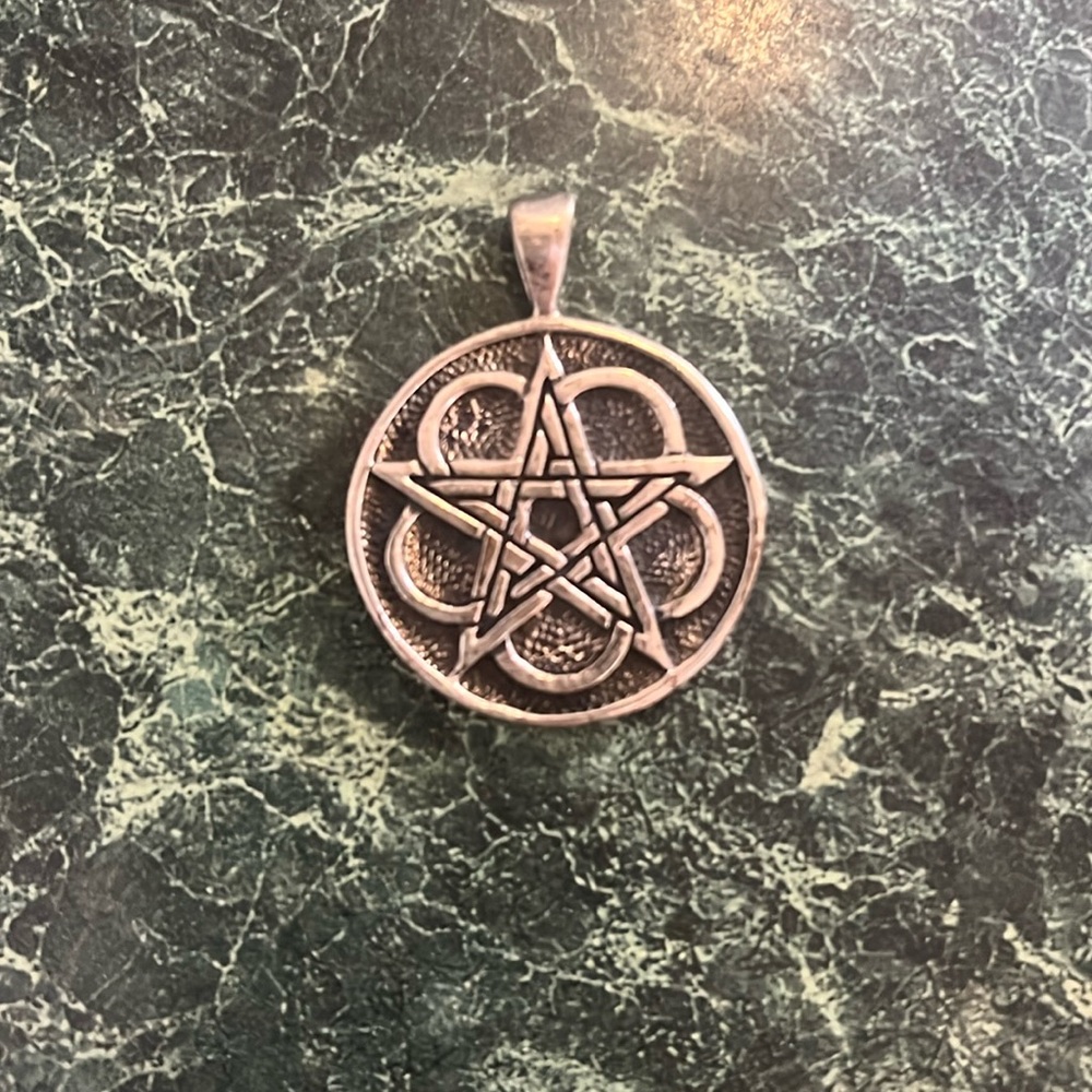 Sterling Silver Pentagram Pentacle pendant